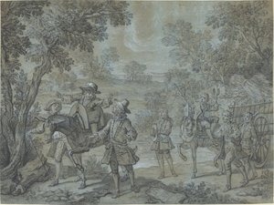 Ragotin déclame des vers; des paysans croient qu