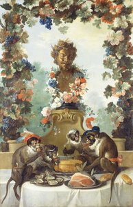 Le festin des singes - Jean Baptiste Oudry