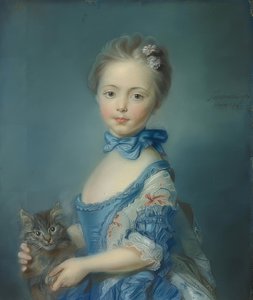 La fille avec un chat