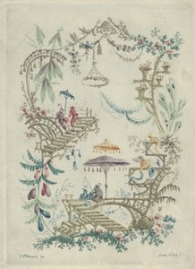 Chinoiserie de Nouvelle Suite de Cahiers Arabesques Chinois