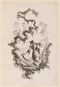 Figure avec faux sous une branche