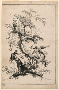 Assiette, de Suite de Jeu Chinois