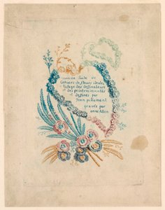Page de titre pour "Nouvelle Suite de Cahiers de fleurs idéales"