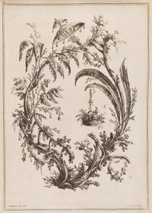 Arbres avec Panier et Parasol - Jean Baptiste Pillement