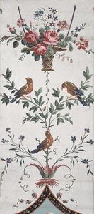 Design de papier peint arabesque (détail) - Jean Baptiste Réveillon