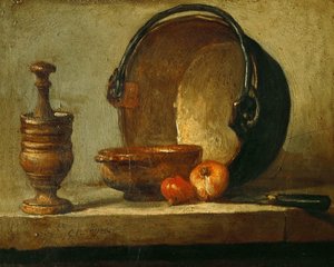 Nature morte avec chaudron en cuivre, 1732
