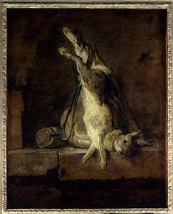 Le lapin mort et les accessoires de chasse - Jean Baptiste Simeon Chardin