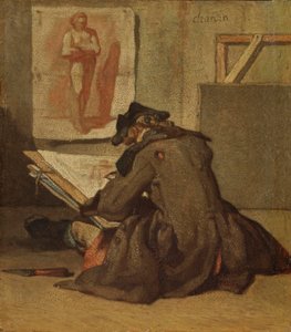 Jeune étudiant dessinant - Jean Baptiste Simeon Chardin