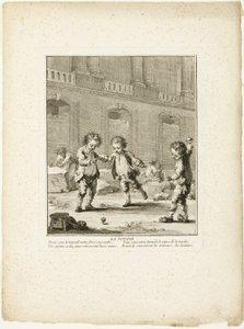 Le sommet, tiré des Jeux des Urchins de Paris - Jean Baptiste Tilliard I