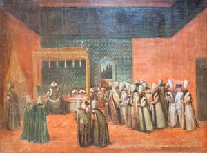 Le sultan Ahmed III recevant un ambassadeur européen, vers 1725 - Jean Baptiste Vanmour