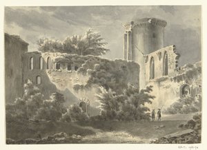 Vue sur la cour intérieure du Château de Botwel - Jean Bernard