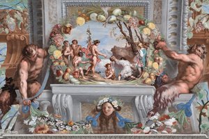 Un des quarante et un panneaux avec des scènes qui narrent les événements de Bacchus - Jean Boulanger
