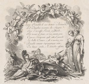 Vignette pour le premier chant de Roland Furieux, 18e siècle - Jean Charles Baquoy