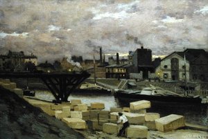 Les quais, vers 1885-90