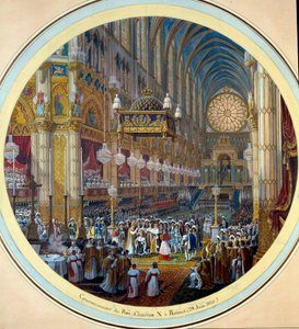 Le couronnement de Charles X à la Cathédrale de Reims, 28/05/1825