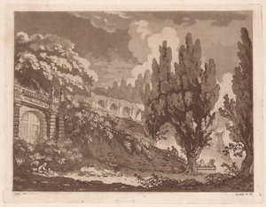 Escaliers dans un jardin italien, 1766