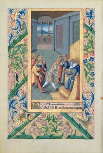 Ms Lat. Q.v.I.126 f.53v David envoyé à Saul, du 