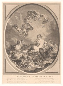 Naissance et triomphe de Vénus - Jean Daullé