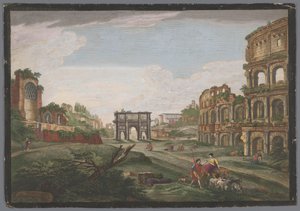 Vue des ruines de l