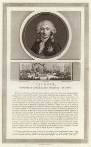 Portrait de Charles Alexandre, vicomte de Calonne - Jean Duplessi Bertaux