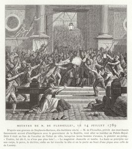 Le meurtre de Jacques de Flesselles, Révolution française, 14 juillet 1789