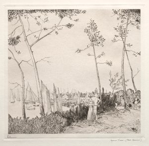 La Promenade sur le Port - Jean Emile Laboureur