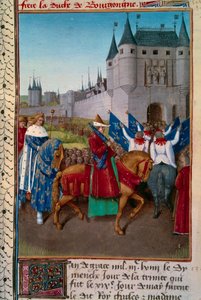 Entrée à Paris de Charles V précédé par Robert de Fiennes
