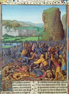 Victoire des Israélites sur les Philistins, illustration des 