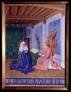 Les Heures de la Vierge : La Seconde Annonciation Miniature dans "Les Heures d