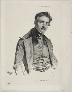 Portrait du sculpteur Antoine-Louis Barye - Jean Francois Gigoux
