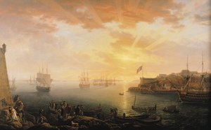 Vue du port de Brest, 1796
