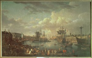 Vue du port de Brest