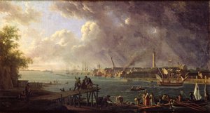 Vue du port de Lorient