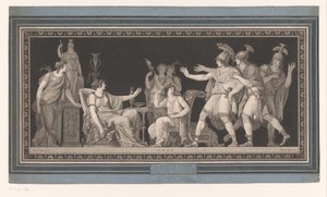 Tarquinius et sa femme filant, Lucrèce