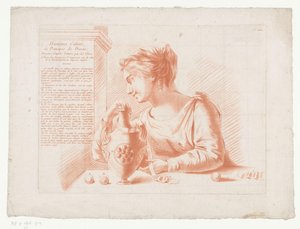 Page de titre avec femme et cruche - Jean Francois Janinet