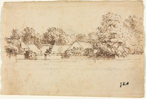 Cottages, 1870-1871 - Jean Francois Millet