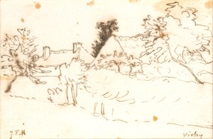 Une ferme entre les arbres, Vichy (Allier)