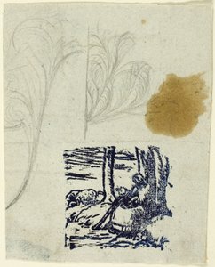 Petite bergère, assise - Jean-Francois Millet