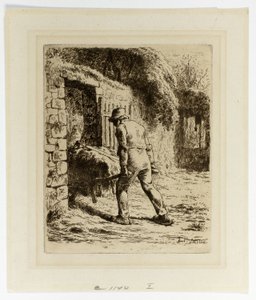 Paysanne avec une brouette - Jean Francois Millet