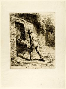 Paysanne avec une Brouette - Jean Francois Millet