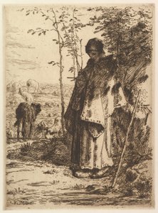 Bergère tricotant, 1862
