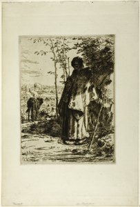 La bergère tricotant