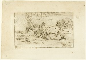 Les deux vaches - Jean Francois Millet