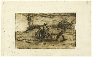 Les deux vaches - Jean Francois Millet