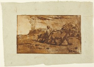 Les deux vaches - Jean Francois Millet