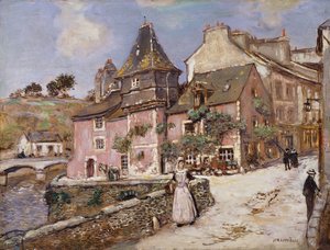 Scène de ville bretonne