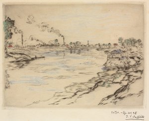 La Seine, à Asnières, 1894 - Jean Francois Raffaelli