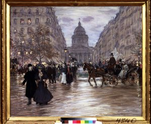 Le boulevard Saint-Michel - Jean Francois Raffaelli