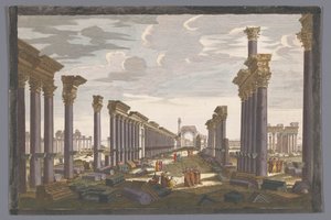 Vue des ruines de l
