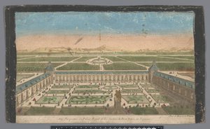 Vue du jardin et du Palacio del Buen Retiro à Madrid - Jean François Daumont